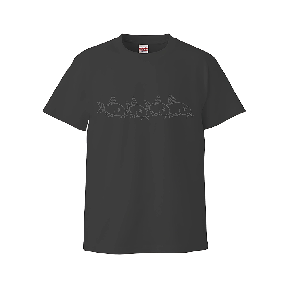 黒い無地Tシャツ(AGRM WEAR Corydorasデザイン用ボディ)
